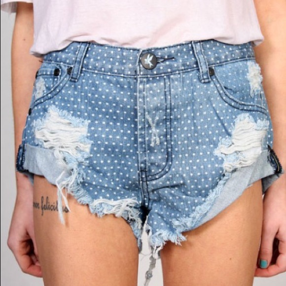 One Teaspoon Pants - One Teaspoon | Bandit Polka Dot Shorts